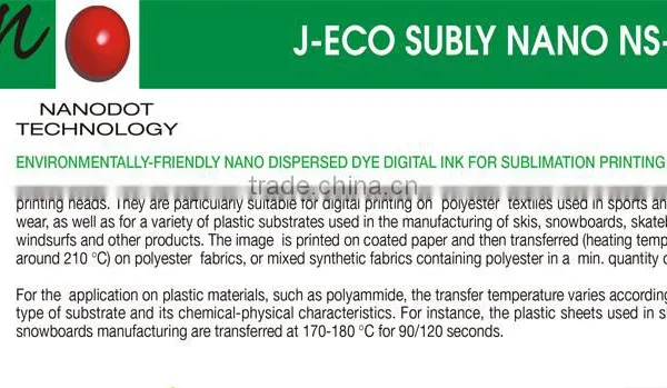 Direct Sell Italy Original J-teck Subly JXS65 Dye Sublimation Ink photo-2