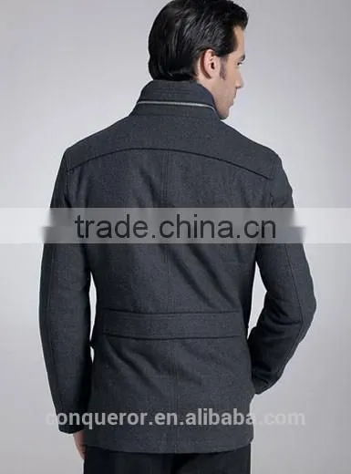 Wool High Quality Winter Warm Men Coat Made to Measure Overcoat. BCL036 photo-2