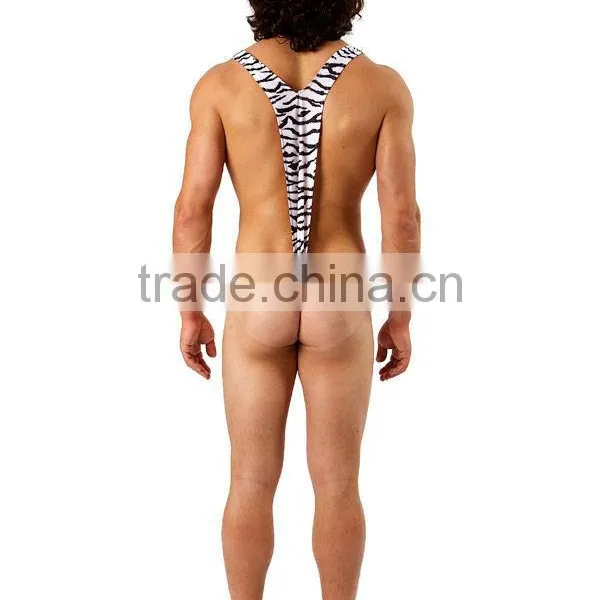 Borat Mankini Thong Swimsuit (Zebra Print) photo-3