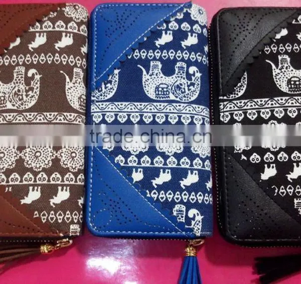Lady New Cotton Canvas Diversity Hot Wallet photo-6