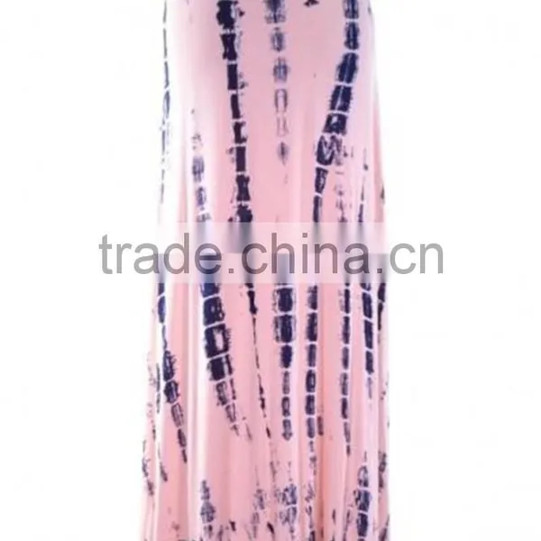 MGOO Custom OEM Women Tie Dye Maxi Skirt Knitted Wrap Around Skirts Vivid Print Ladies Long Skirts photo-2