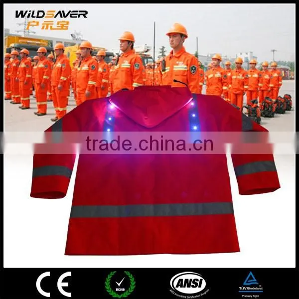 Led Safety Reflective Red Jacket Security Uniform photo-4