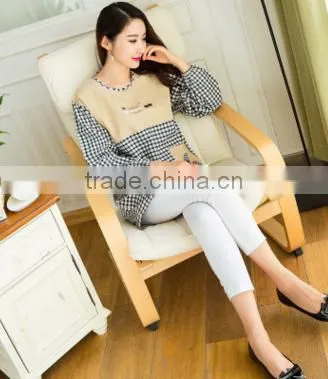 Home Long - Sleeved Home Outside the Custom - Made Cotton Gowns Adult Advertising Promotions Coffee Shop Manufacturers Wholesale photo-2