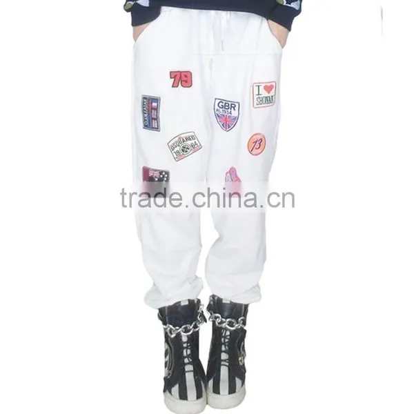 Girls Fancy 2 Colors Medal Harem Pants photo-3
