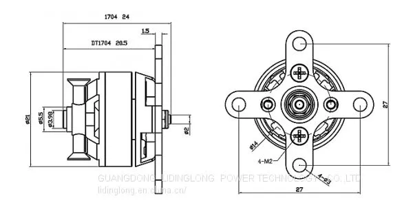 High Quality XTO-1704 RC Brushless Motor for Airplane photo-5