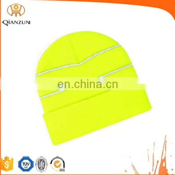 Embroidery Custom Reflective Beanie Hat / Winter Hat Wholesale photo-3