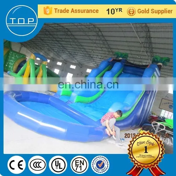 Customized Inflatables Sale Slides for Pond Inflatable Floating Water Slide With EN14960 photo-2