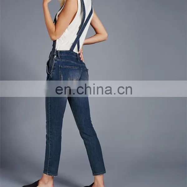 Ladies Sexy Rompers Sexy Blue Demin Jumpsuits Rompers Jumpsuits Women 2016 photo-3