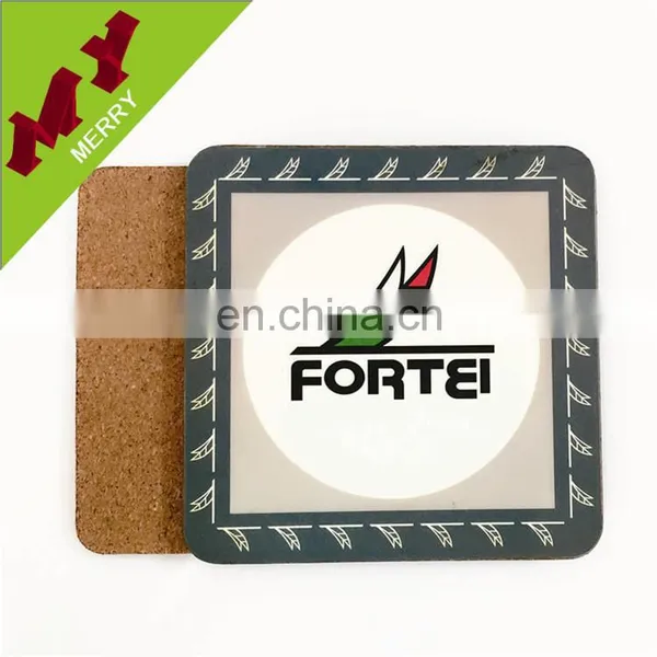 Eco-friendly Paper Wood Coaster With Personalized Logos photo-6