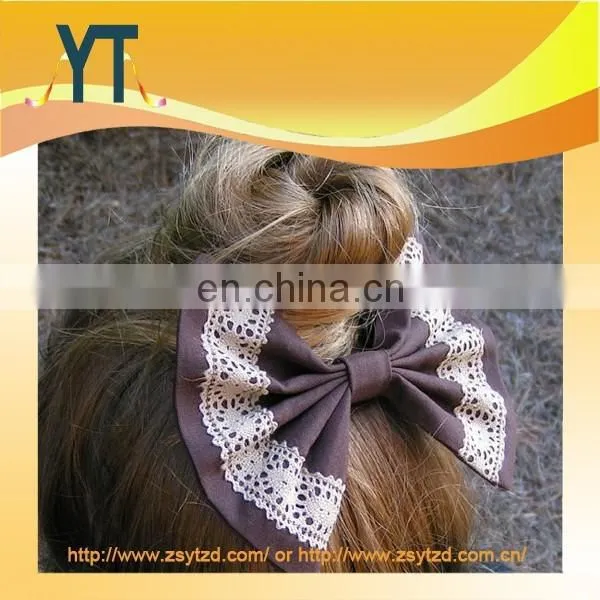 Fashion Korean Designs Fabric Bow,2014 Latest Hot Hair Bow for Adults photo-3