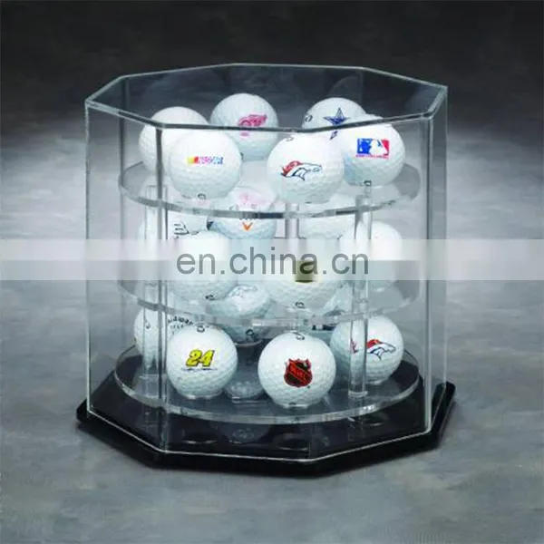 Round Clear Plexiglass Pmma Acrylic Golf Ball Case photo-2