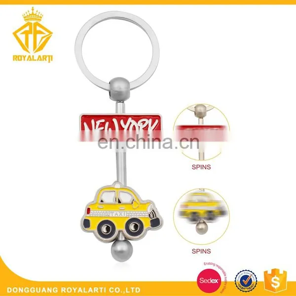 Factory Price Spin Custom Keychain in Silver Plating photo-3