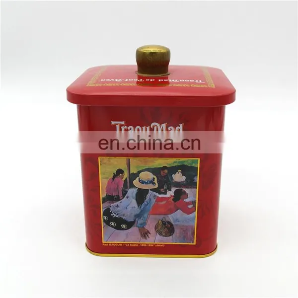 105x105 Recycled Metal Tin Cookie Container Whole Sale photo-4