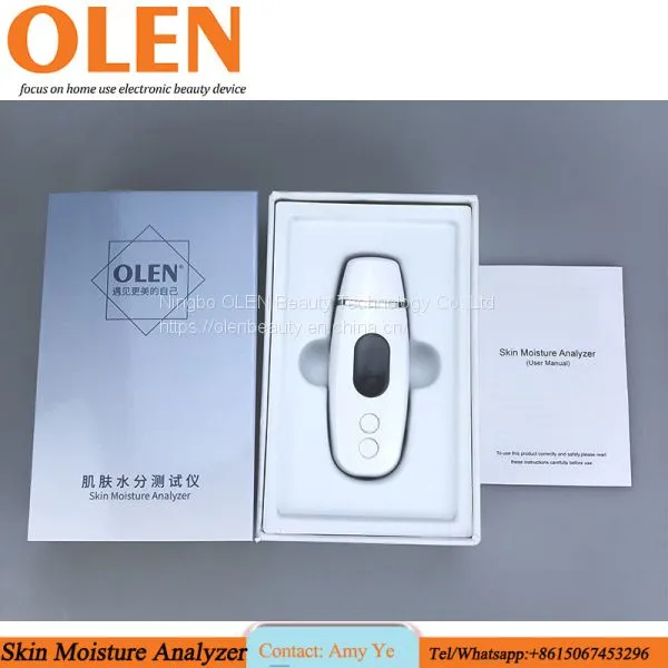 2020 OLEN OLEN portable skin moisture detector for personal skin oil moisture test Home use skin moisture checker for personal skin detect