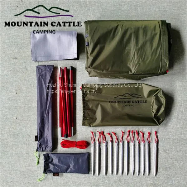 Mountaincattle Single Layer 400 CM Tipi Hot Tent Winter Camping Triangle Backpacking Equipment photo-5