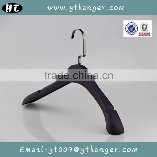HA1380 Antislip Plastic Tops Hanger Grey Plastic Clothes Hanger photo-3