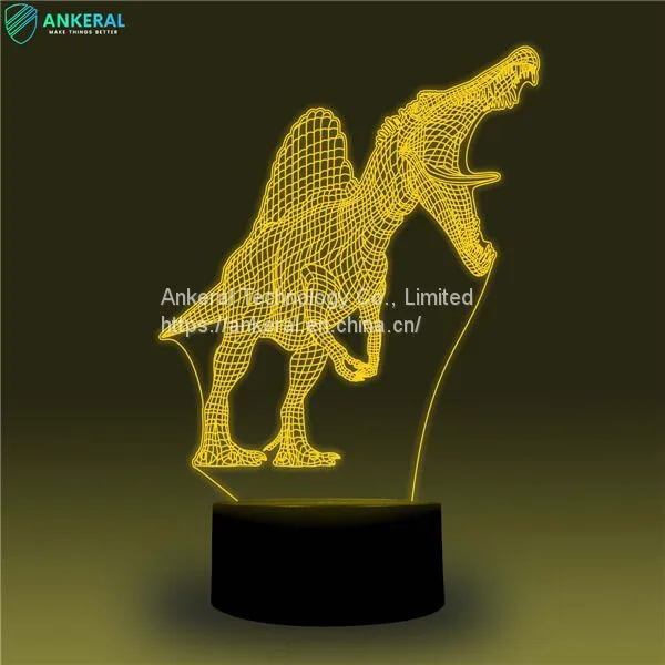 Dinosaur 3D Lamp Smart APP Bluetooth Control 3D Light photo-3