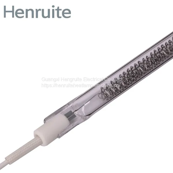 380VAC, 1500W infrared heater bulb replacement Replacement quartz bulb Halogen medium wave heating lamp