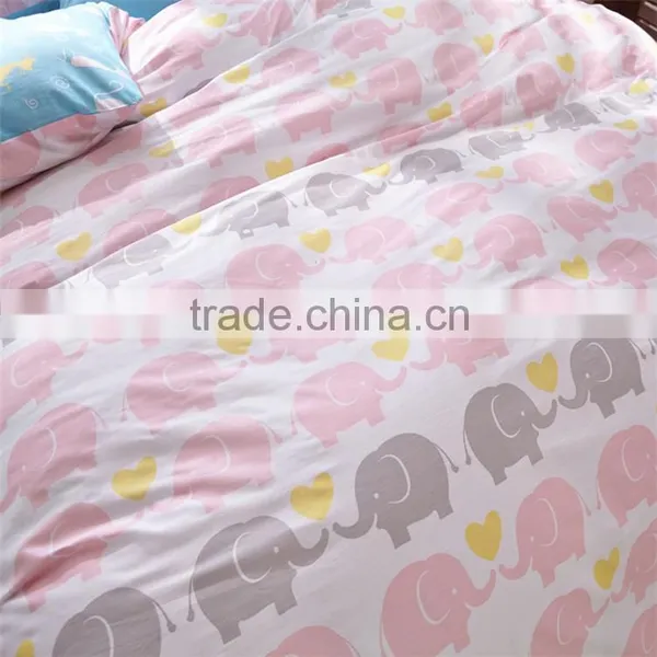 High Quality 100% Cotton Animal Printed Cartoon Bedding Sets Kids Queen Size Bed Sheets photo-3