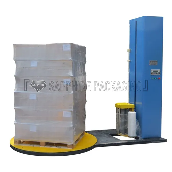TP1650F Pre-Stretch Film Pallet Packing Machine With Ramp and Weighing Function photo-2