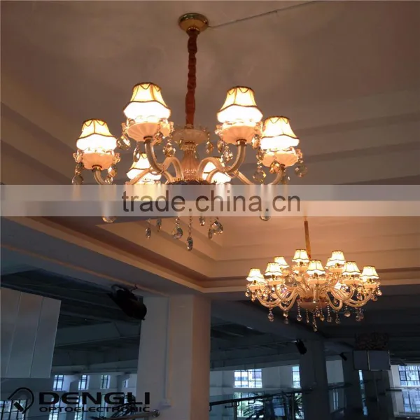 Contemporary Christamas 6 Lights Crystal Glass Chandelier Light photo-2