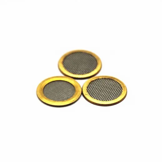 Customized Design Stainless Steel Wire Mesh Filter Disc With Copper Rim photo-3