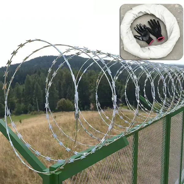Razor Wire/cone-belly Razor Wire, Suitable for Security Fencing/galvanized Wire Mesh photo-4