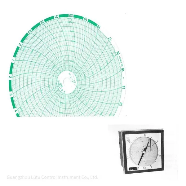 Shanghai Dahua Medium Circular Chart Recorder Xwfj - 301, Medium Circular Chart Recording Paper, Linear 5728 - 1, 0 - 1200 photo-3