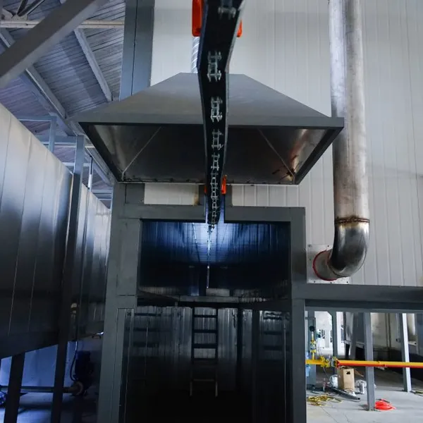 Ligne de revêtement en poudre 380V 50Hz pour composants de moteurs avec un système de récupération de poudre à 95%