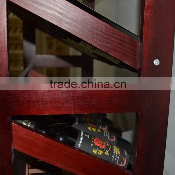 Pine Wood Wine or Beverage Display Rack/flooring Wooden Wine photo-2