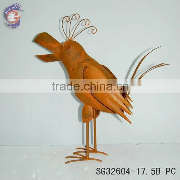Rusty Metal Bird Art Crafts Inside Decoration photo-3