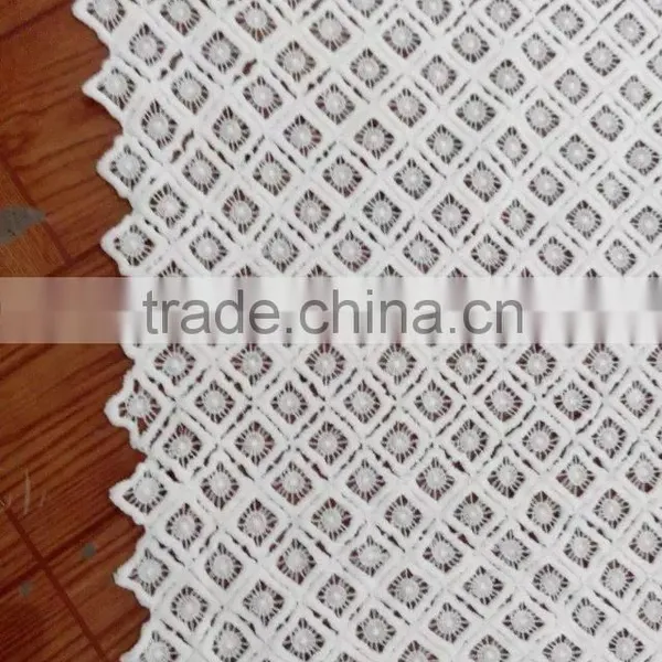 Embroidery Milk Silk Fabric Full Lace Water Soluble Lace for Ladies Garment Accessory photo-4
