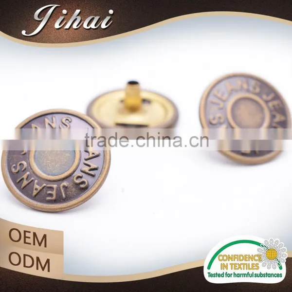 New Fashion Accessories Embossed Logo Metal Custom Clothing Snap Buttons photo-3