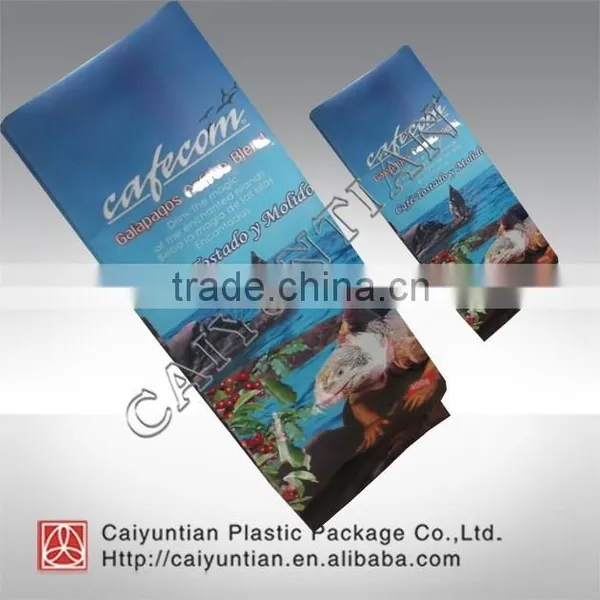 Aluminum Tin Tie Tea Bags With Window/valve Custom Stand up Pouch Quad-sealing Stand up Bag photo-3
