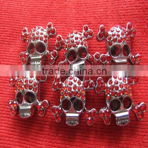 Compet Wholesale 10mm Rhinestone Slide Charm Skulls photo-5