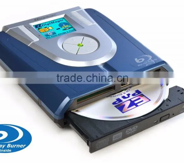 Portable Photo / Video / Music Backup Blu-ray Burner With Viewer