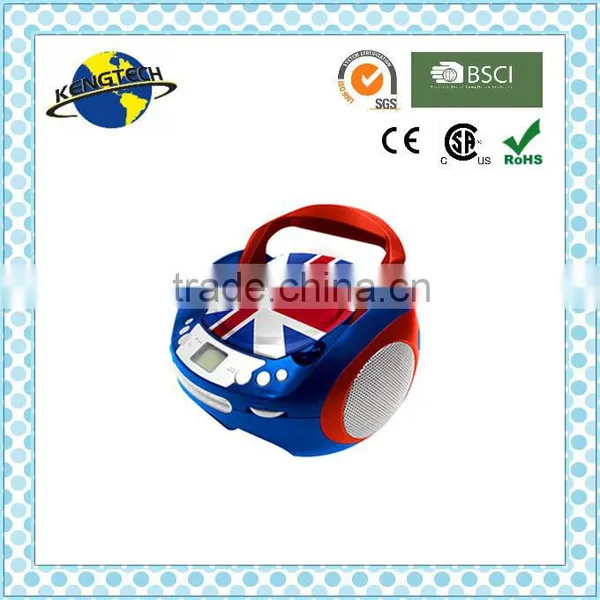 Hot Sale Stylish Sliver and Blue Avant-grade Portable CD Boombox photo-2