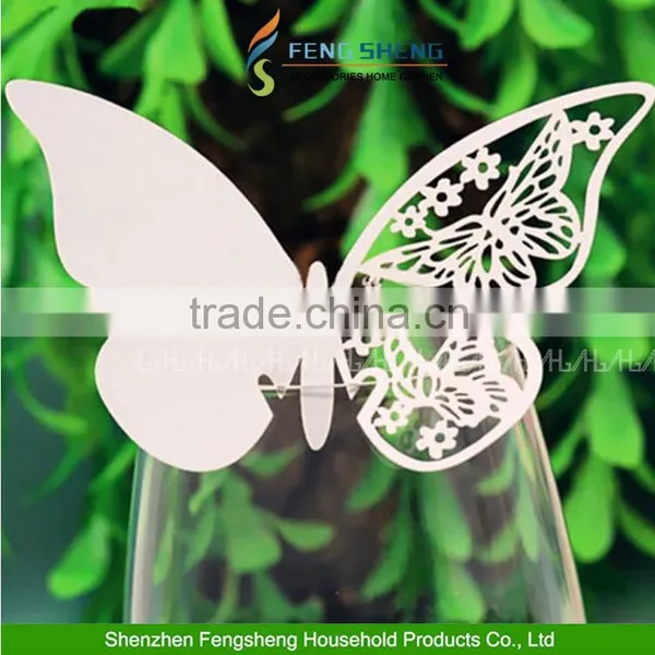 Butterfly Wedding Name Place Cards Engagement Banquet Supplies Party Dec photo-4