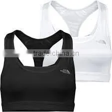 Custom Plain Black Sports Bra