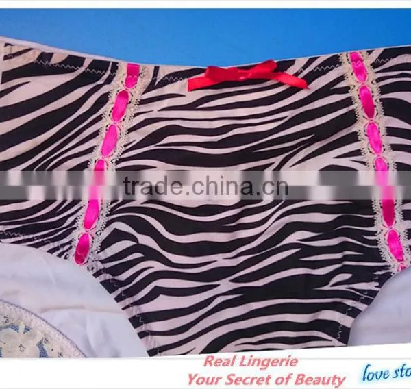 Fashion Plus Size Bra Set, Sexy Zebra Printed Microfiber photo-6