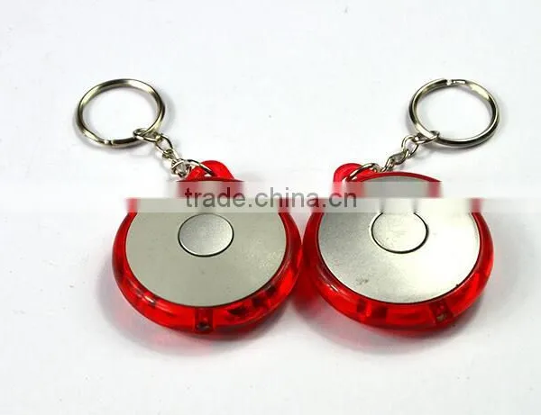 Cheap Round Shaped LED Torch Light Key Chain Worldwide Shipping Wholesaler photo-2