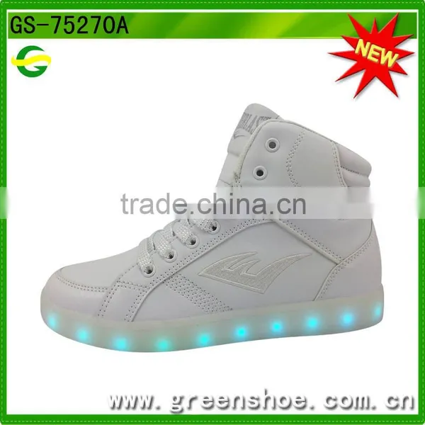 2016 Unisex Women Men Kids USB Charging Light Flashing Sneakers LED Shoes photo-2