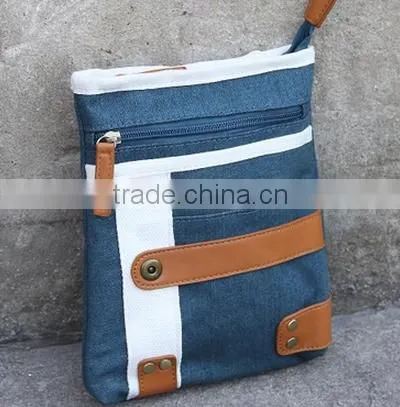 Leisure High-quality Denim Fancy Back Pouch Multi-pockets Waist Bag With Adjustable Strap photo-2