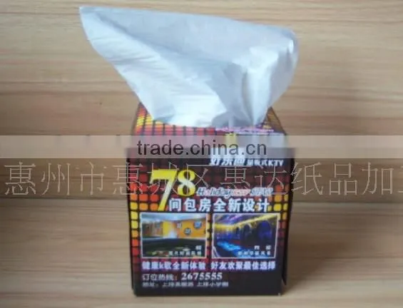 100%virgin Wood Pulp Cub Box Facial Tissue Can Customized photo-5