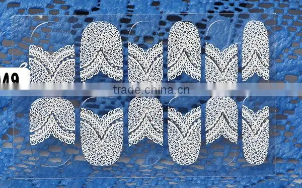 Lace Nail Art Sticke Popular Holographic Nail Decal Nail Art Sticker photo-5