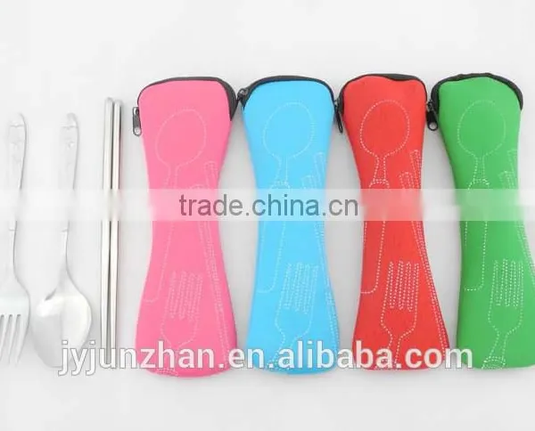 Direct Factory Flatware Spoon Chopsticks With Water-proof Cloth Bag Packing photo-4