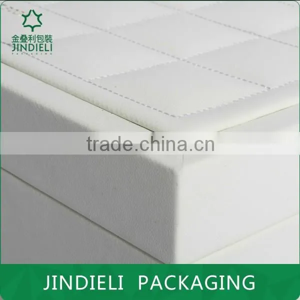 Creative Design Beauty White Leather Cosmetic Box Packaging photo-5