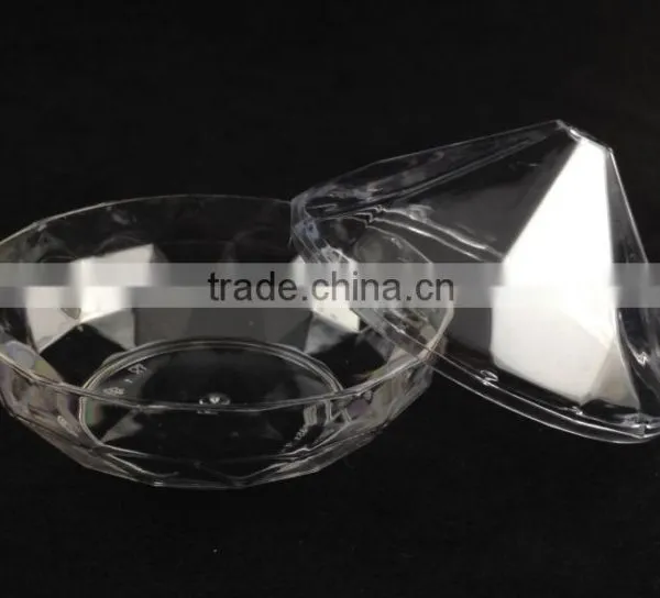 Cup Type Plastic Material Diamond Candy Dessert Cup for Party photo-2