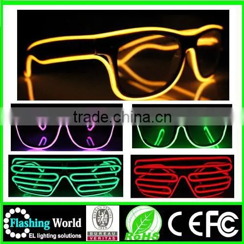 Newest China Wholesale el Sound Activated Sunglasses photo-4