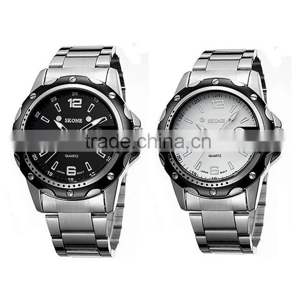 Professional China Manufacturer Black Dial Skone Brand Mens Watch photo-2